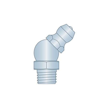 Heritage Industrial Grease Fitting, M8mm, x1 45D CS Z3 H2104Z3